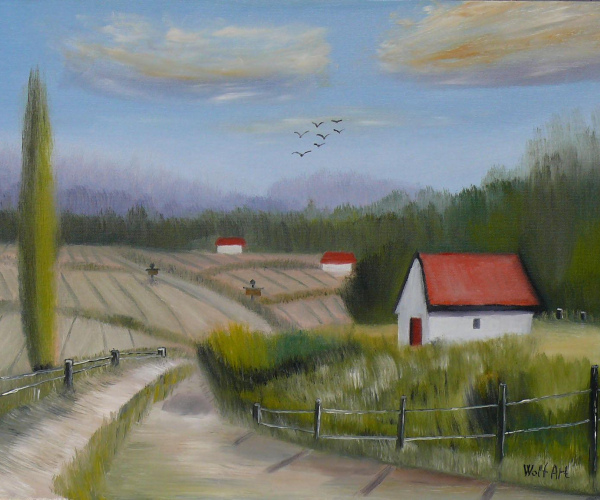 Mátraalján, falu szélén